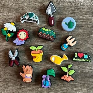 NEW LOT…. How Does Your Garden Grow? Jibbitz. Crocs and similar. Set of 14. 🪴